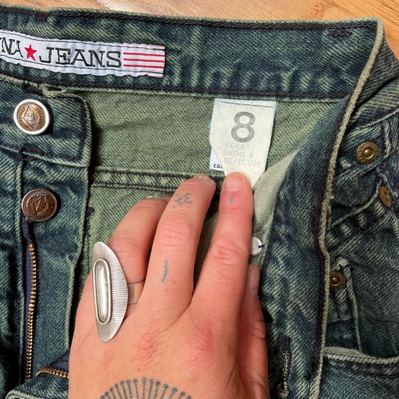 Vintage green ZENA high waisted jeans - Picture 7 of 7